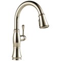 Delta Cassidy Single Handle Pulldown Kitchen Faucet 9197-PN-PR-DST